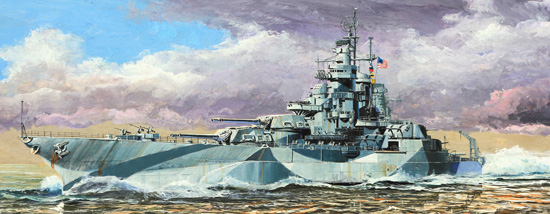 美国海军西弗吉尼亚号BB-48 1945战列舰 05772