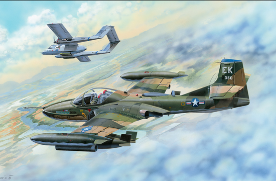 US A-37B Dragonfly Light Ground-Attack Aircraft 02889