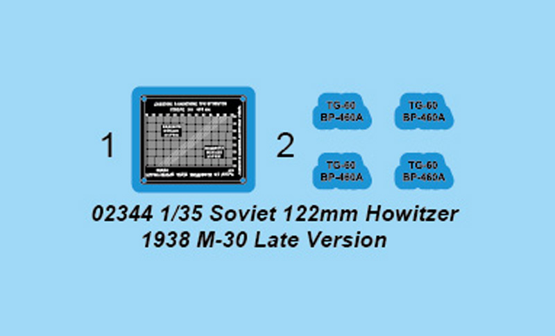 Soviet 122mm Howitzer 1938 M-30 Late Version 02344-1/35