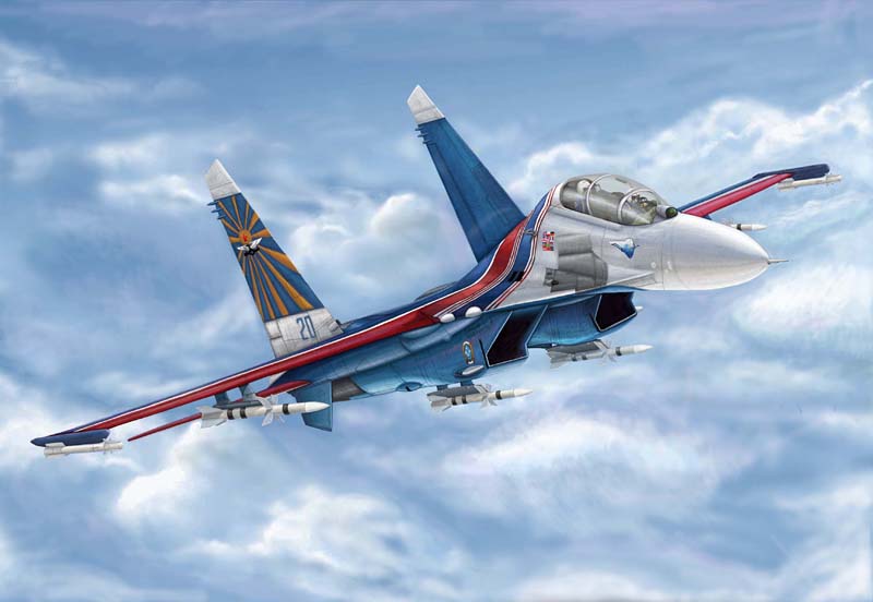 Russian Su-27UB Flanker C  03916