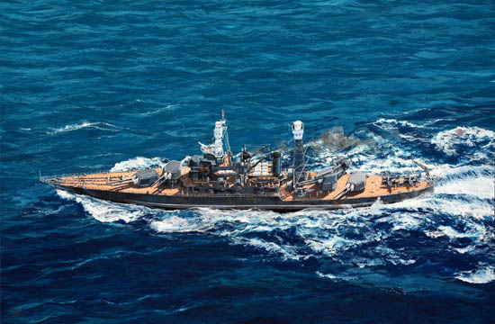 美国海军西弗吉尼亚号BB-48 1941战列舰  05771
