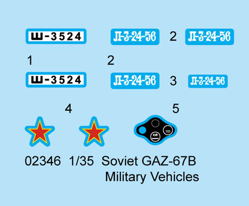 Voyager PE35668 1/35 WWII Russian GAZ-67B Detail Set for Trumpeter 02346 