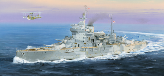 Battleship HMS Warspite 1942  05325