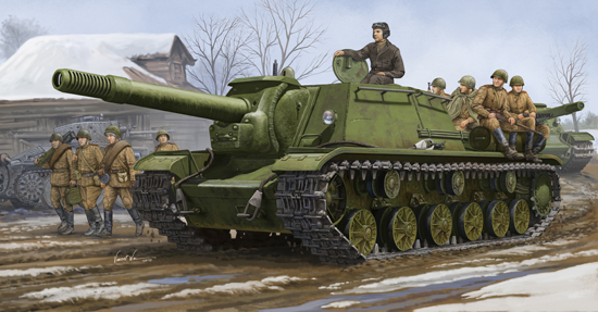 Soviet SU-152 Self-propelled Heavy Howitzer  01571
