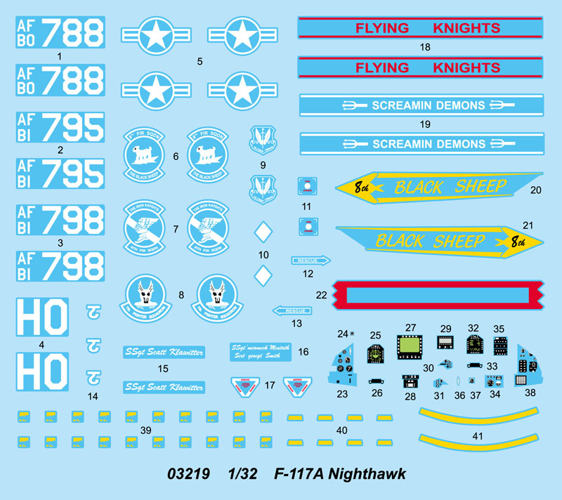 F-117A Nighthawk 03219-1/32 Series-TRUMPETER（china）