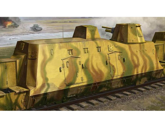 德国BP-42铁道装甲列车火力支援型载卡     01509