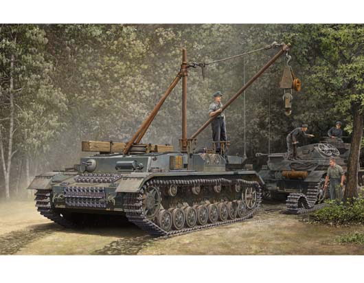 German Bergepanzer IV Recovery Vehicle    00389