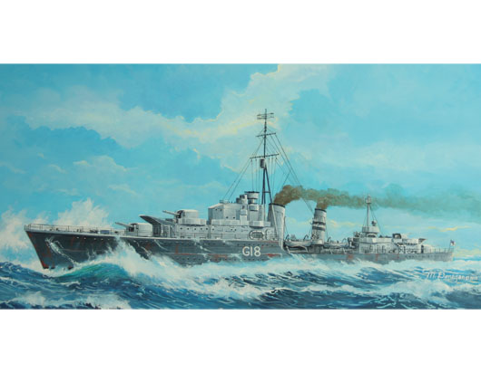 Tribal-class destroyer HMS Zulu (F18)1941     05758