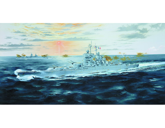 French Battleship Jean Bart 1955     05752  1/700