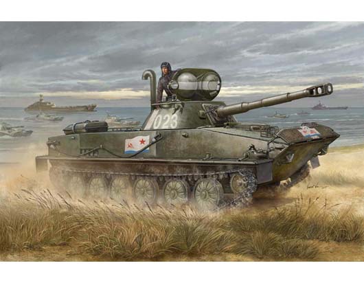 Russian PT-76B Light Amphibious Tank     00381