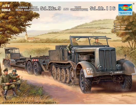 German Sd.Kfz.9 (18t) Half-Track & Sd.Ah.116 Trailer    07275