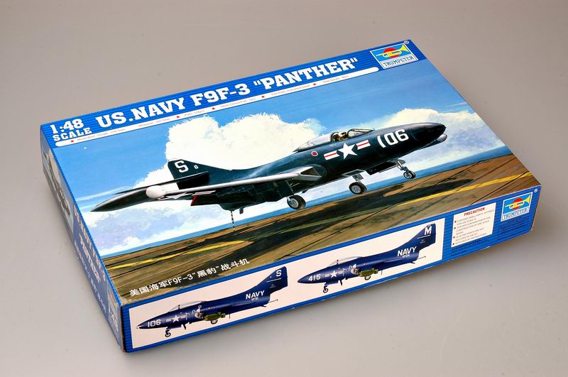US.NAVY F9F-3 PANTHER 02834-1/48 Series-TRUMPETER（china）