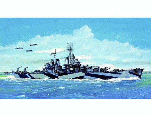 美国海军巴尔的摩号重巡洋舰 CA-68 1944年     05725