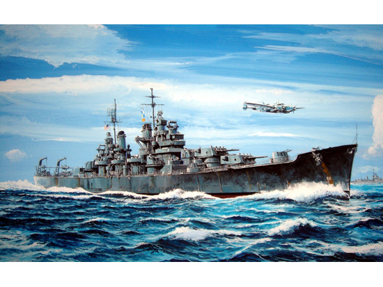 美国海军巴尔的摩号重巡洋舰 CA-68 1943年     05724