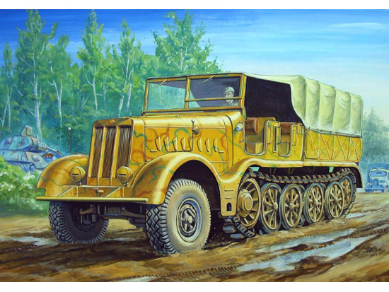 Trumpeter 07203 1/72 German 18 Ton Famo Heavy Half Track Truck Vehicle for sale online 