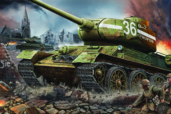 Trumpeter 1/16 WWII Russian Soviet T-34 85 F174 Static Tank Model Kit for sale online