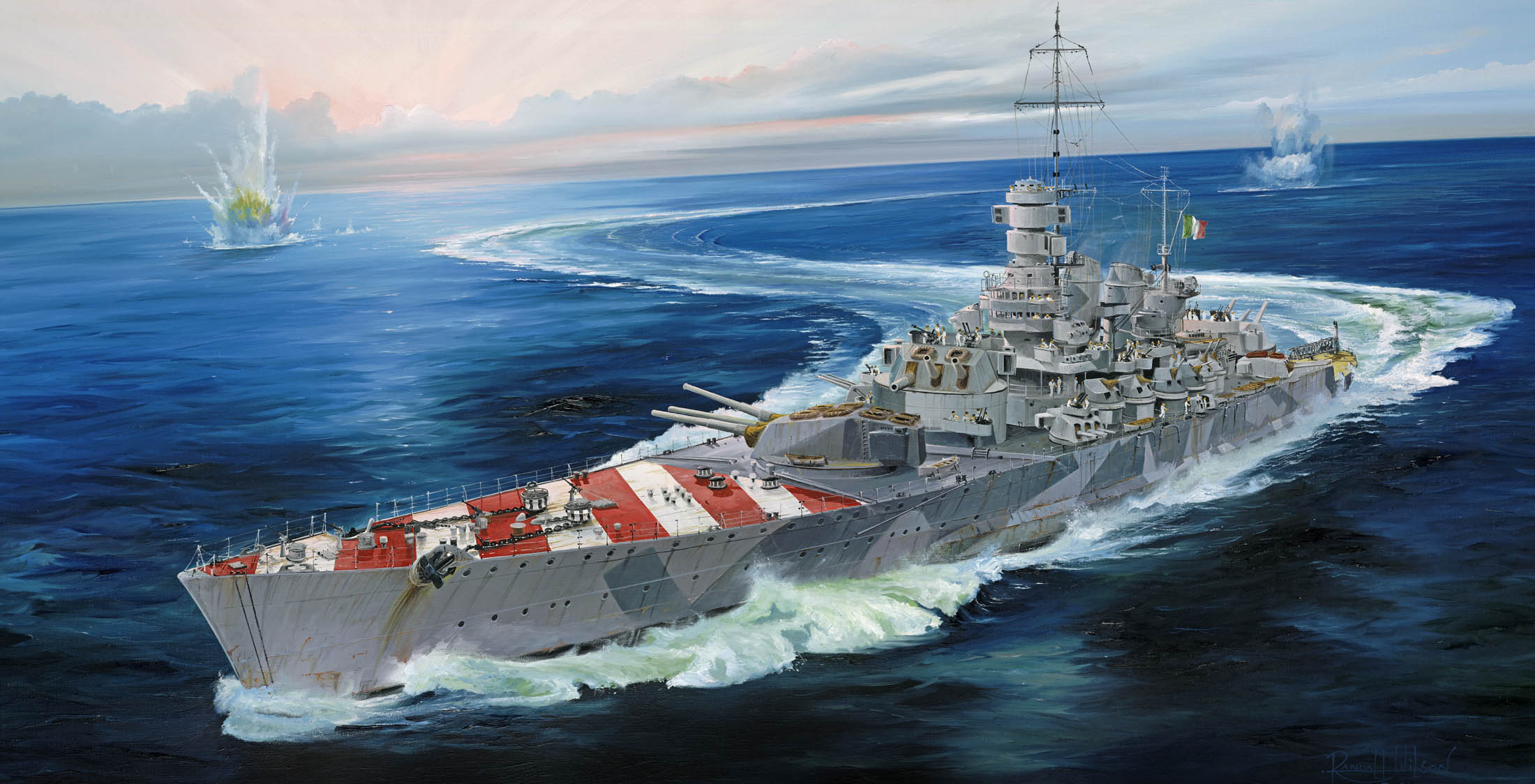 Italian Navy Battleship RN Roma 1943  05777