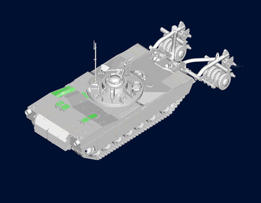 M1 Panther II Mine clearing Tank 07280-1/72 Series-TRUMPETER（china）