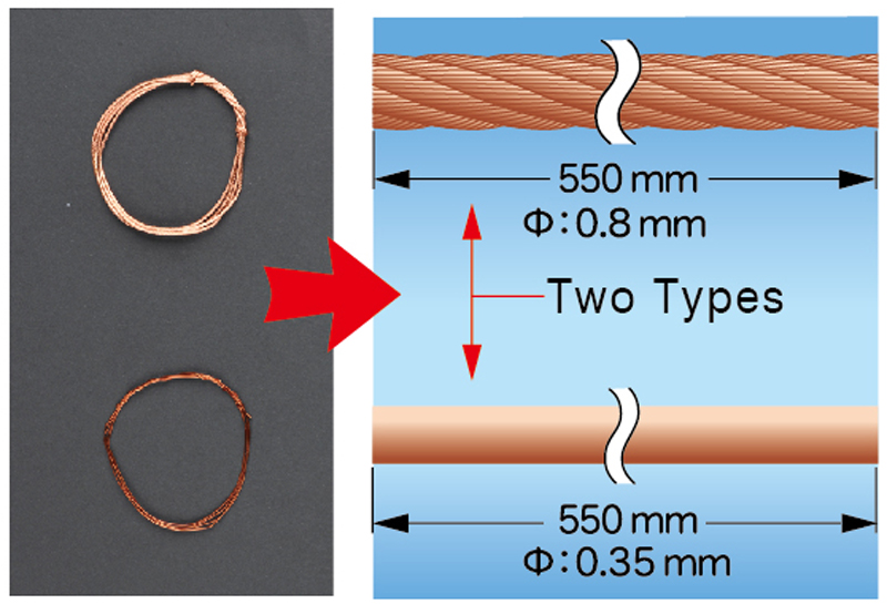 55cm Brass Wire set  06628