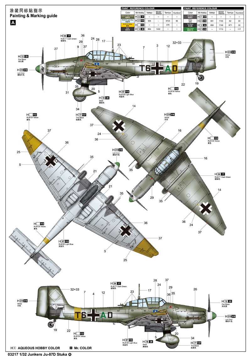 Junkers Ju 87 Stuka for sale online Trumpeter 1 700 
