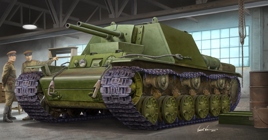 Soviet KV-7 (Object 227) 09504-1/35 Series-TRUMPETER（china）