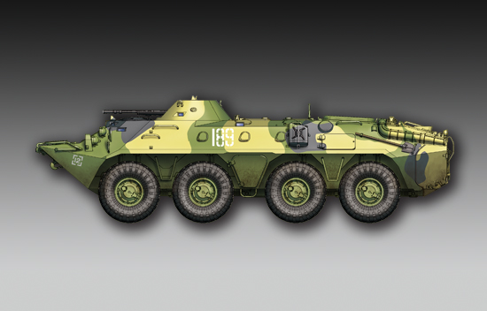 Trumpeter 1/72 07267 Russian BTR-80 APC 