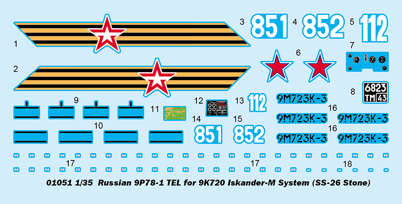 Russian 9P78-1 TEL for 9K720 Iskander-M System (SS-26 Stone