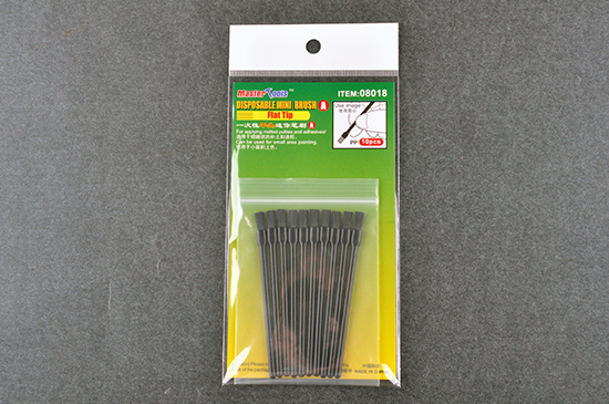 Disposable Mini Flat Brush*10 08018