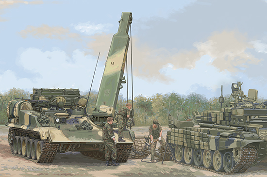 俄罗斯BREM-1M装甲抢修车 09554
