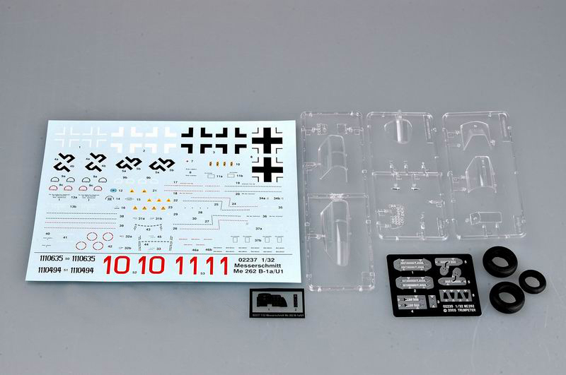 德国Me 262 B-1a/U1双座型夜间战斗机02237-1/32 系列-小号手