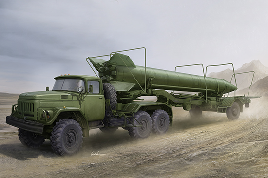 苏联Zil-131V牵引2T3M1拖车&8K14导弹 01081
