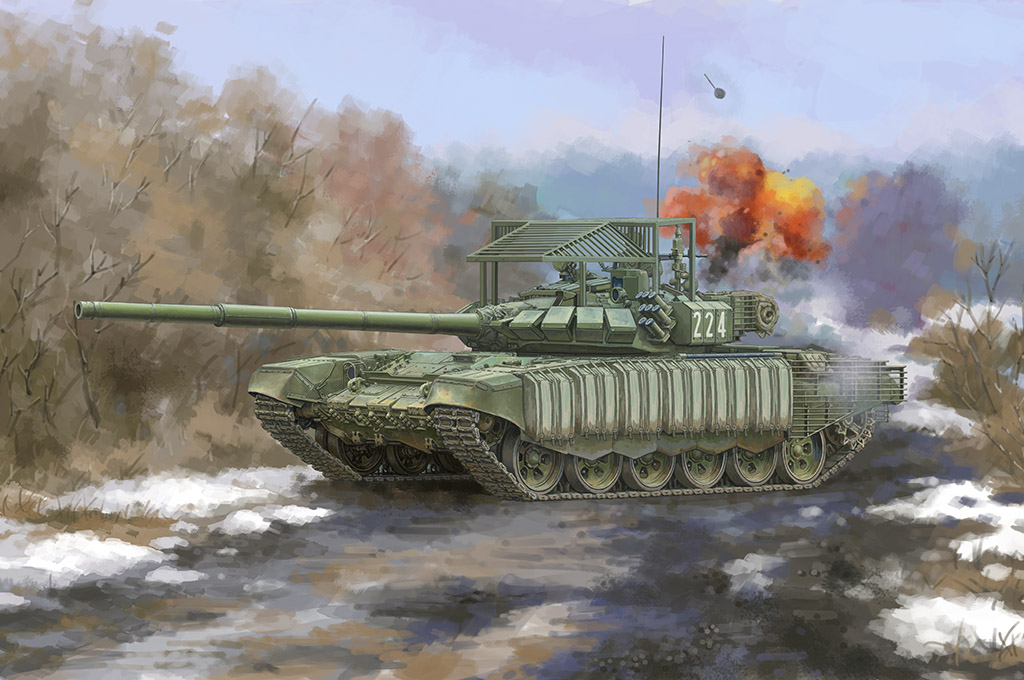 ロシア連邦軍 T-72B3主力戦車 4S24 ERA＆グレーティングアーマー