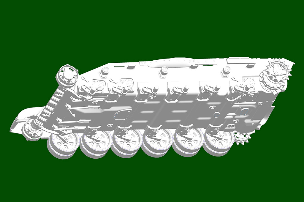 TRP09609 1:35 Trumpeter Russian T-72B1 with KTM-6 & Grating