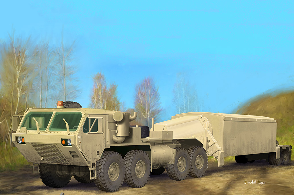 M983 Tractor with AN/TPY-2 X Band Radar 07177