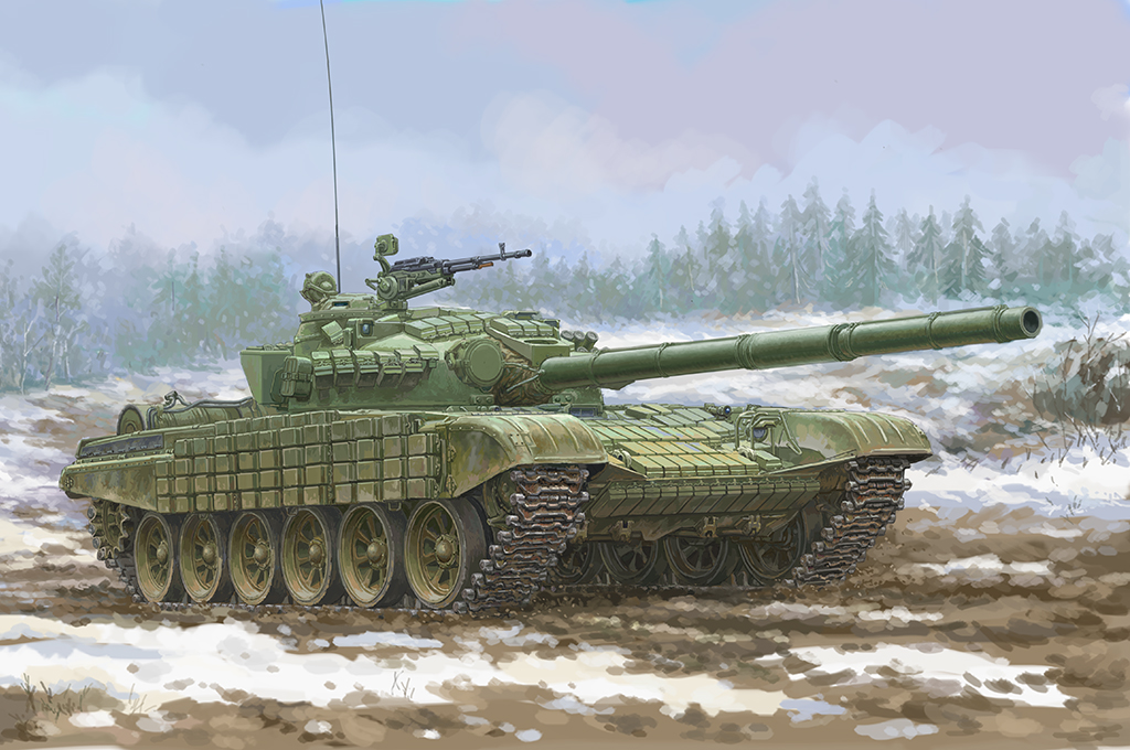 Soviet T-72 Ural with Kontakt-1 Reactive Armo 09602