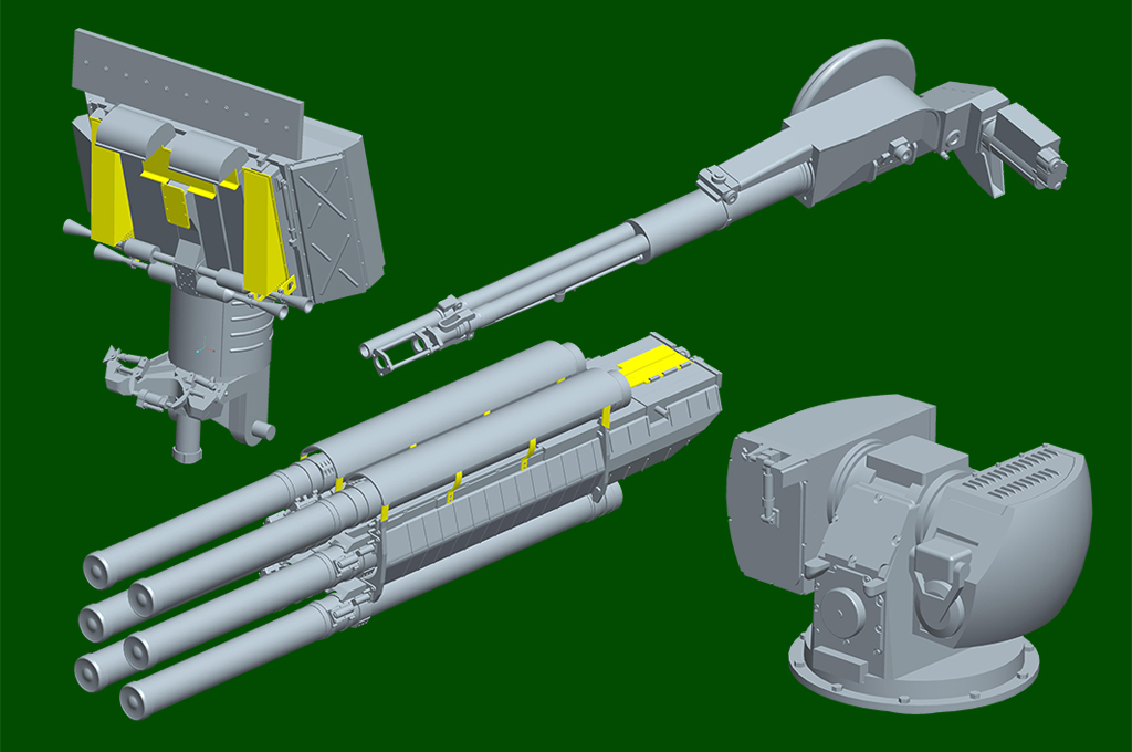 72V6 of 96k6 Pantsir-S1 SPAAGM BAZ-6909 01087-1/35 Series-TRUMPETER（china）