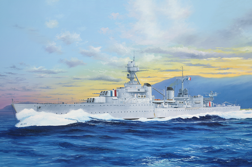 French Light Cruiser Marseillaise  05374