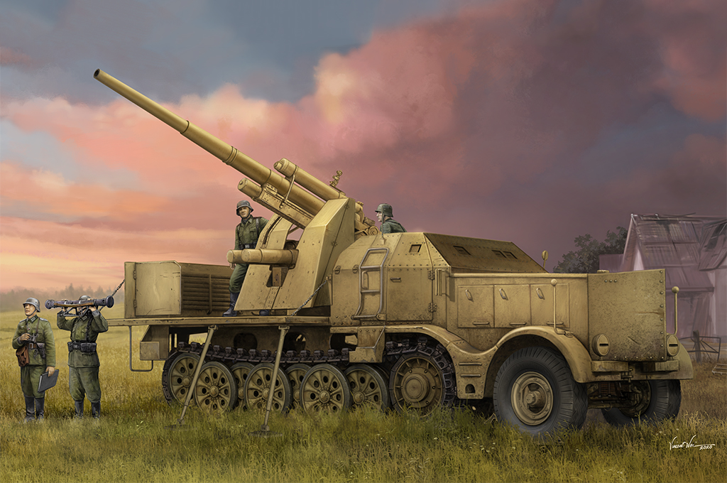 Schwerer Zugkraftwagen 18 t with 8.8cm Flak 09577