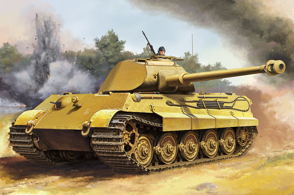 德国虎王重型坦克-保时捷炮塔早期生产型280009号车 00948