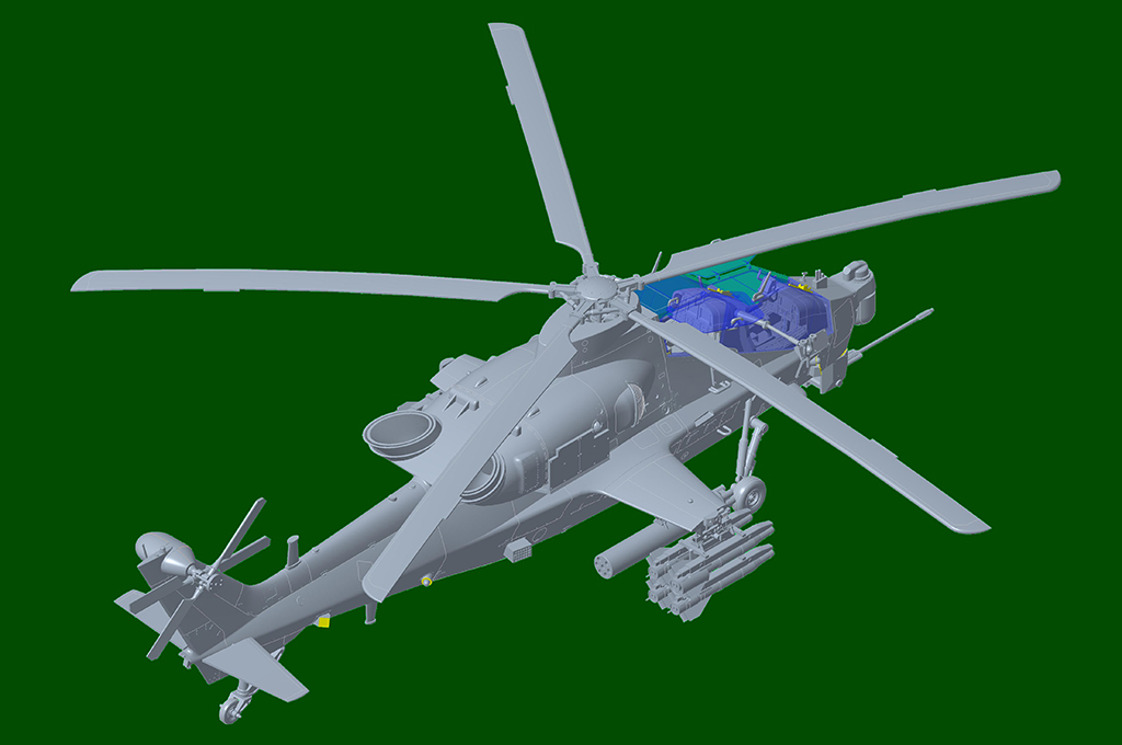 Chinese Z-10G Attack Helicopter 05849-1/48 Series-TRUMPETER（china）
