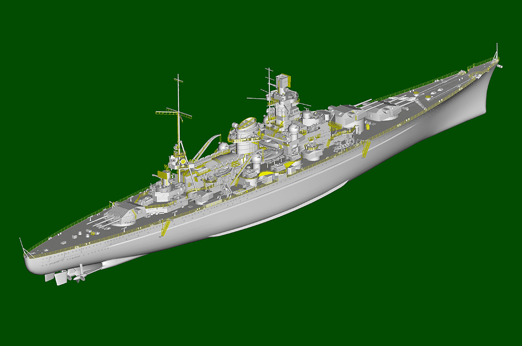 Maquette Trumpeter – Cuirassé Allemand Scharnhorst – Échelle 1/700 – Neuf Sous Boîte